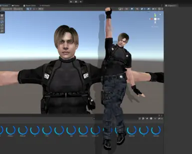 Leon S. Kennedy Desktop Mate mod preview uploaded by smuncher on Nexus Mods.