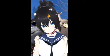 WishyVT School Girl Desktop Mate mod preview uploaded by Ketsin Hadake on Nexus Mods.