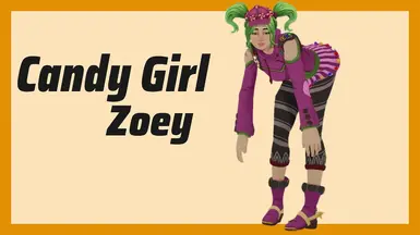 Candy Girl Zoey Desktop Mate mod preview uploaded by ziadrrr on Nexus Mods.
