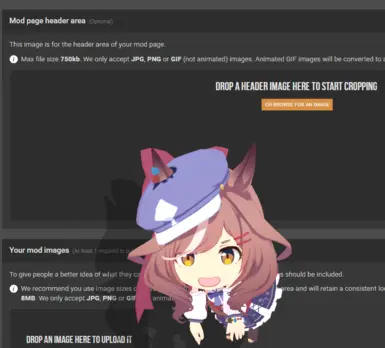 Machikane Tannhauser Desktop Mate mod preview uploaded by Black cloth shoes on Nexus Mods.