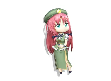 Hong Meiling Chibi Desktop Mate mod preview uploaded by Juza64xx on Nexus Mods.