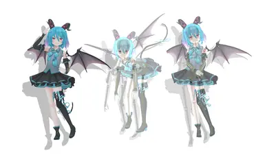 Lovey Chouchoumarchou Miku Costume Desktop Mate mod preview uploaded by Juza64xx on Nexus Mods.