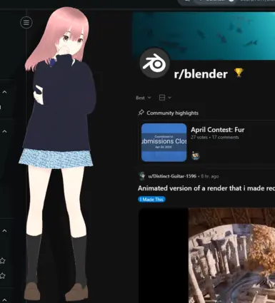 Shouko Nishimiya Desktop Mate mod preview uploaded by Xenonifox on Nexus Mods.